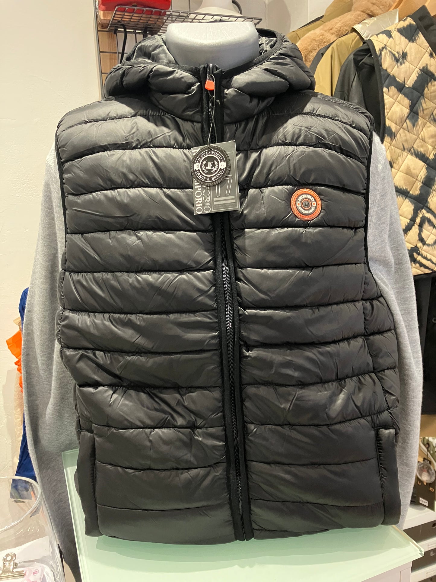 JUST EMPORIO Sleeveless down jacket