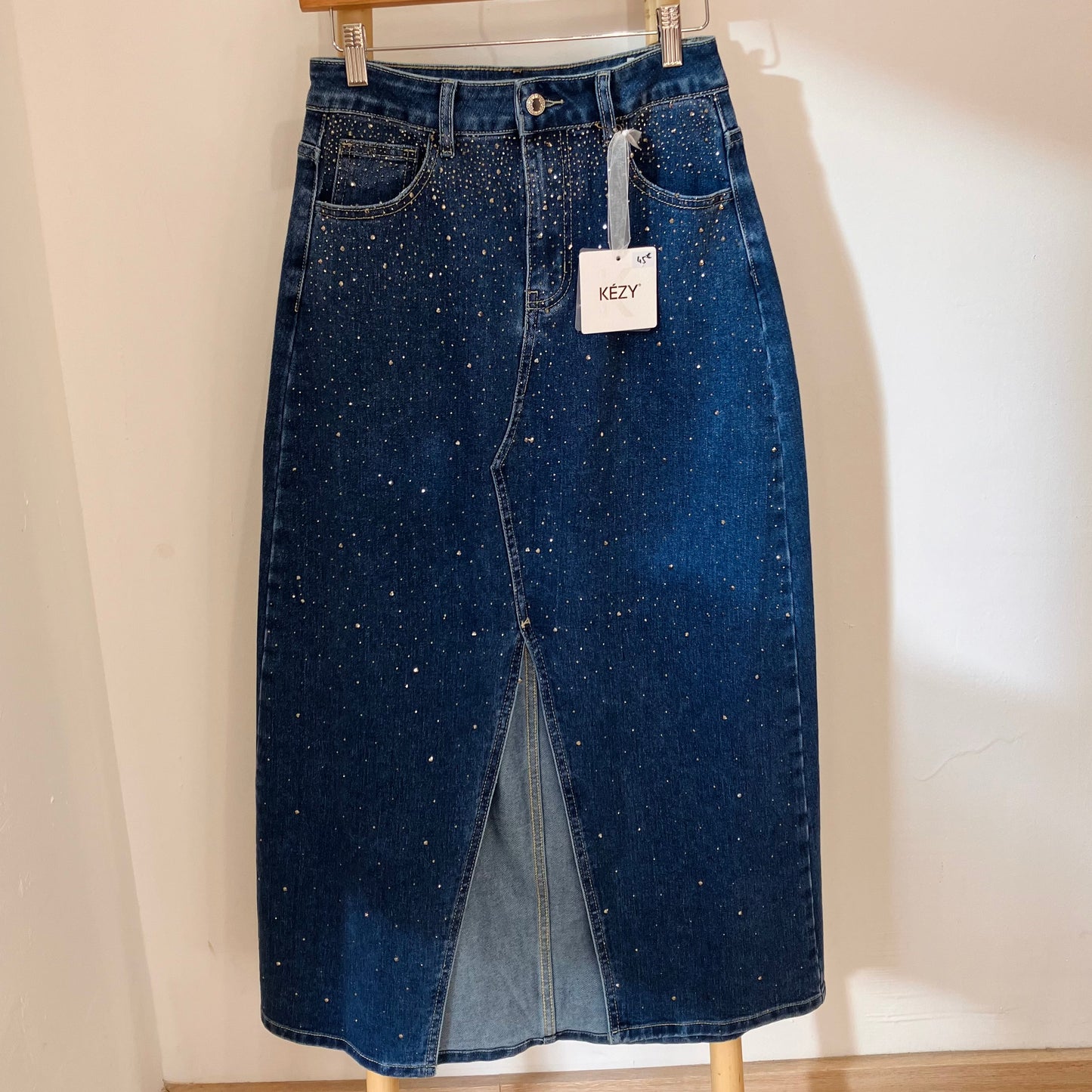 STRASS denim skirt