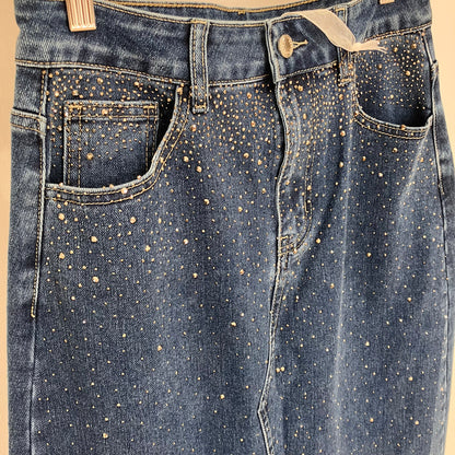 STRASS Jeansrock