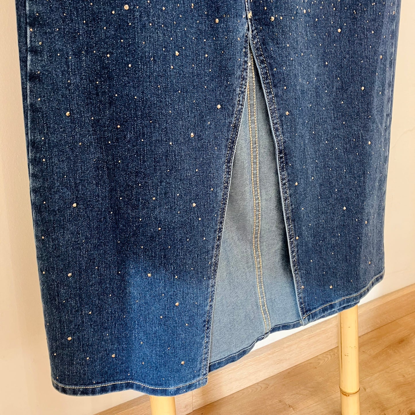 STRASS denim skirt