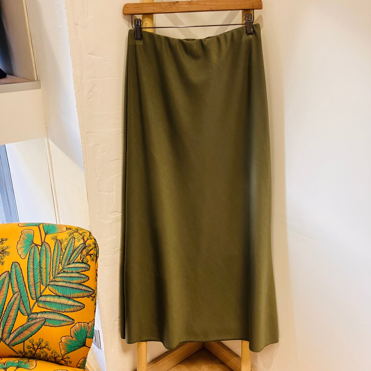 Mid-length fleece skirt